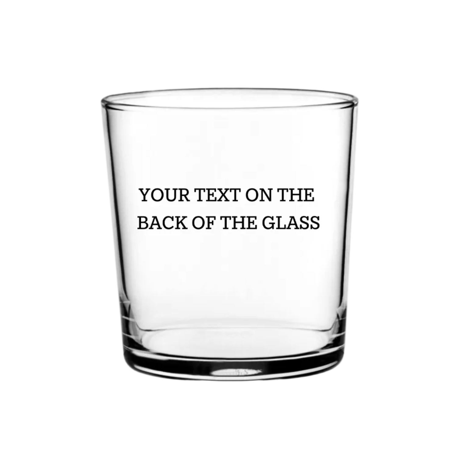 Anubis personalised Egyptian mythology tumbler — reverse showing custom text personalisation area