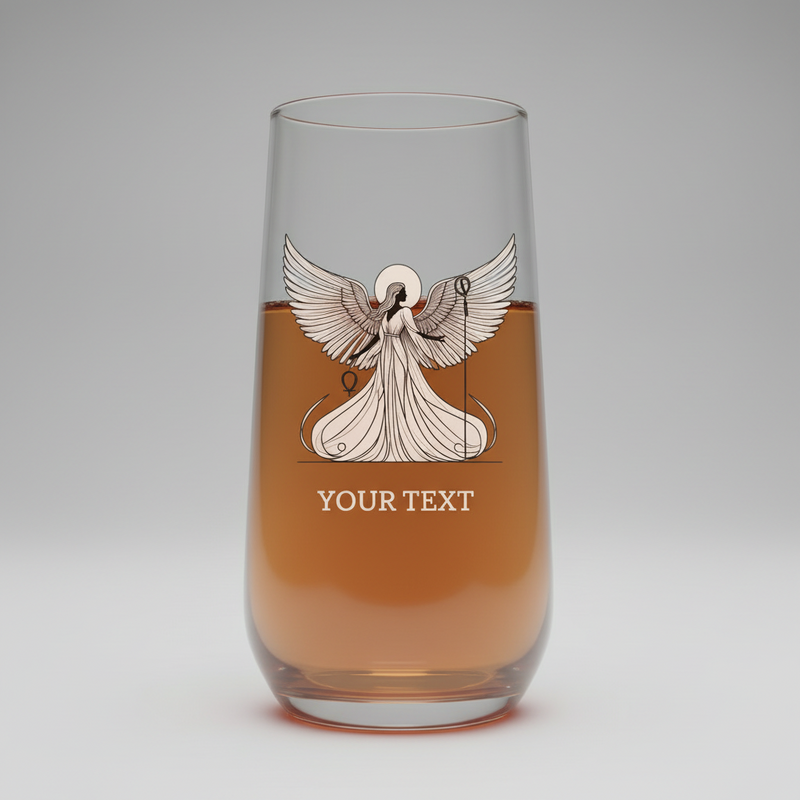 Personalised Isis Egyptian Goddess Wine Glass | Mythology Gift First Glass Designs