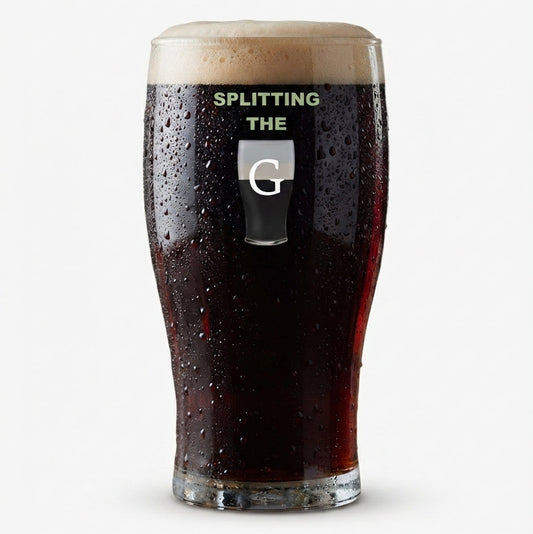 Split the G Glass - Splitting the G - Gift For Stout Lover, Birthday Gift For Him, Her First Glass Designs