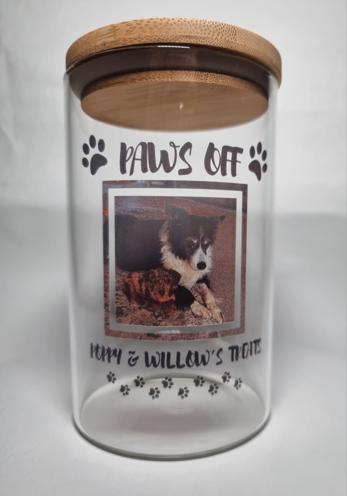 Personalised Dog / Cat Photo Pet Treat Jar