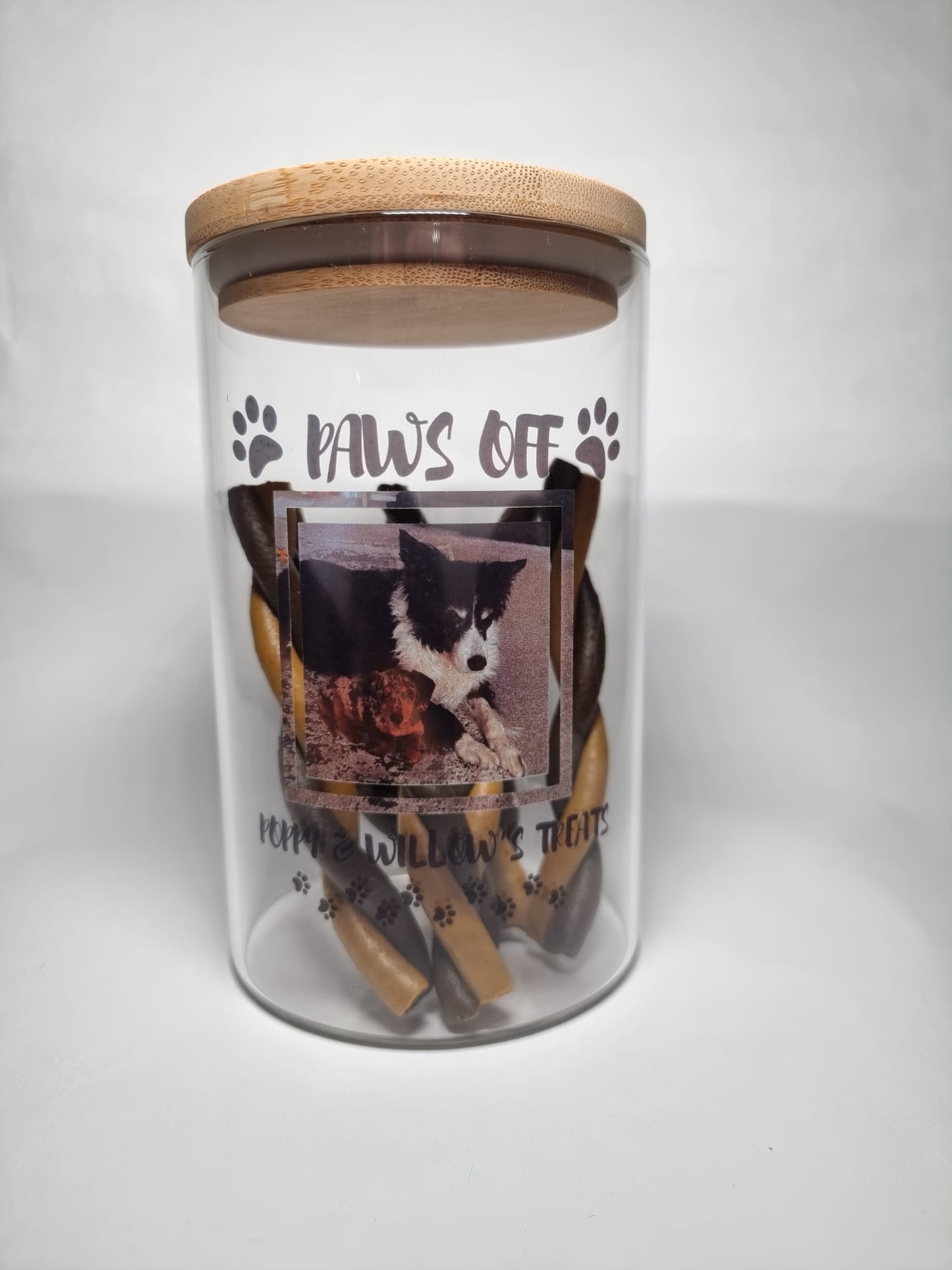 Personalised Dog / Cat Photo Pet Treat Jar