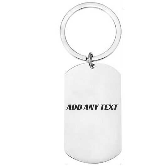 Personalised Oasis Inspired Britpop Stainless Steel Keyring – Custom Rock ’n’ Roll Engraved Fan Gift