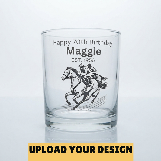 Personalised 37cl Tubo Tumbler — Upload Your Own Design | Beer, Whiskey & Spirits Glass First Glass Designs