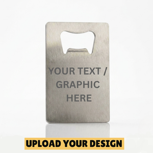Personalised Logo Bottle Opener – Custom Gift with Your Image | Unique Bar Accessory First Glass Designs