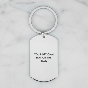 Personalised NC500 Keyring | Laser Engraved Stainless Steel Dog Tag | Scotland North Coast 500 Gift | Custom Name & Year
