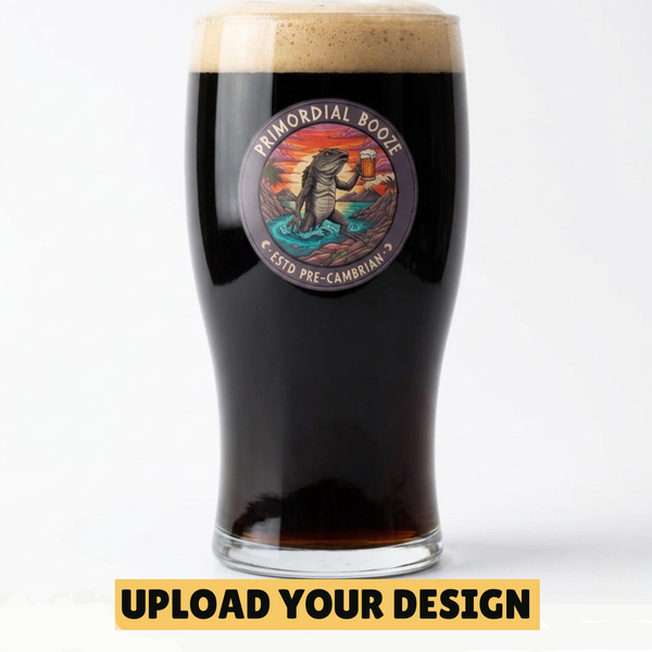 Personalised Tulip Pint Glass | Upload Your Own Design Traditional Beer Gift