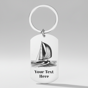 Personalised Catamaran Sailor Gift | Sailing Catamaran Design | Custom Name & Message First Glass Designs