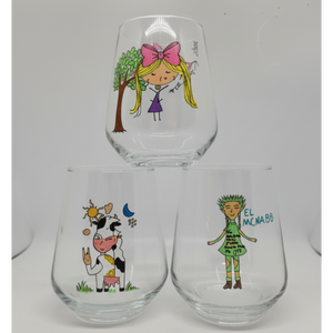 Children's Drawing Glass | Unique Gift From The Kids, Draw your own Gift, Gift Idea For Mum, Dad, Grandparents, Auntie, Uncle, Personalised Gift