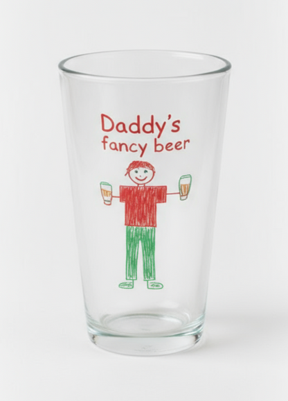 Children's Drawing Glass | Unique Gift From The Kids, Draw your own Gift, Gift Idea For Mum, Dad, Grandparents, Auntie, Uncle, Personalised Gift