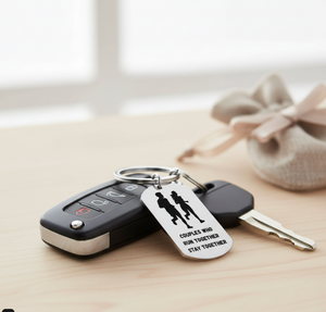 Couples Park Run Running Keyring | Personalised Gift for Runner Couples UK