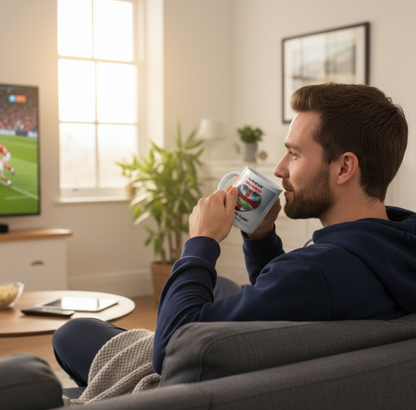 England Rugby Boyfriend Mug - I Love My GF / Wife More Than Rugby Heart Gift