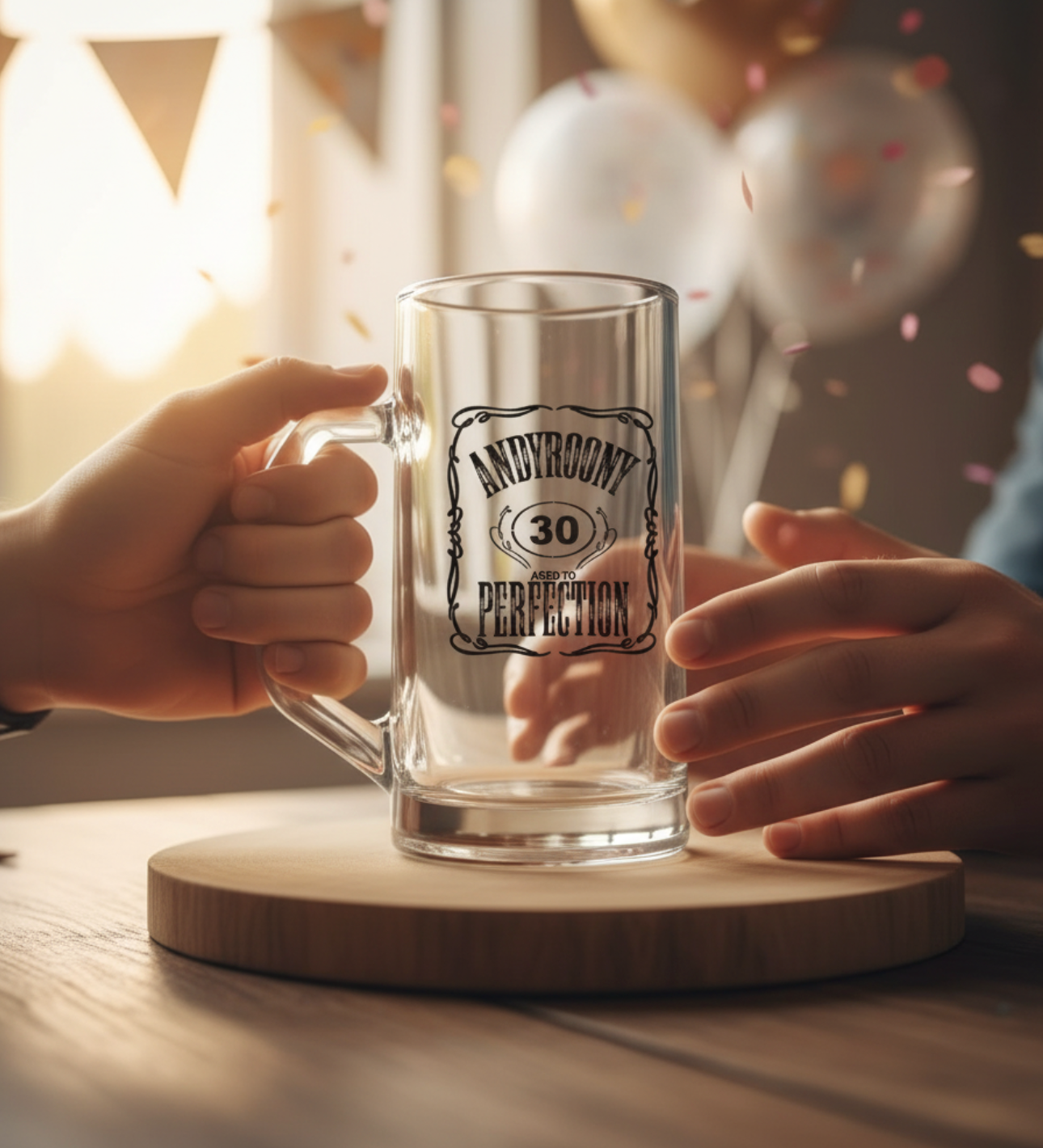 Personalised Birthday 1 Pint Beer Glass Stein Mug