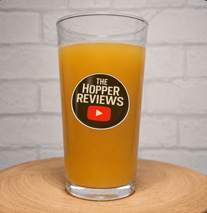 The Hopper Reviews Collaboration Beer Glass – Official Branded First Glass Designs