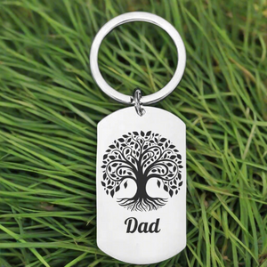 Tree of life keychain for dad, key ring for dad, small gift for dad, birthday gift, stocking filler, fathers day gift, laser engraved x tool