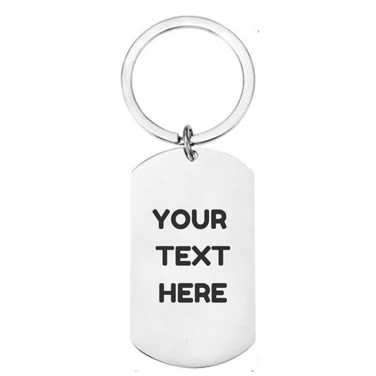 Personalised Rugby Keyring – Stainless Steel Keychain with “I’m a Rugby Kind of Guy” Text & Pitch Design – Custom Engraved Gift for Him