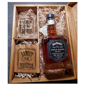 Personalised Whiskey Gift Set 18th 21st 30th 40th 50th 60th Birthday Whiskey Gift Bourbon