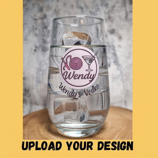 Personalised Tall Allegra Beer / Cocktail Glassware Collection – Custom Printed & Engraved Allegra Glasses