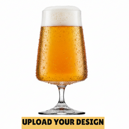 Personalised 47cl ALEX Crystalex Glass | Upload Your Own Design Beer Gift First Glass Designs