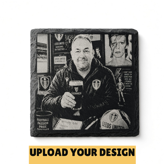 Personalised Photo Slate Coasters - Custom Photo Coaster - Gift For Him or Her - Housewarming Gift - Birthday, Anniversary Gift First Glass Designs