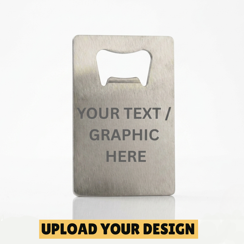 Personalised Logo Bottle Opener – Custom Gift with Your Image | Unique Bar Accessory FirstGlassDesigns