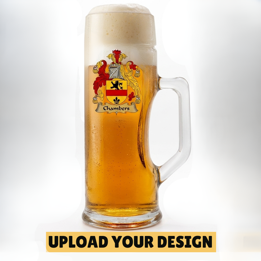 Personalised Oktoberfest Beer Stein | Upload Your Own Design 500ml FirstGlassDesigns