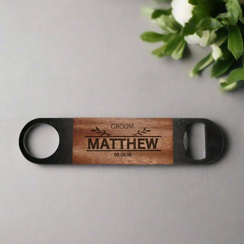 groomsmen gift bar blade custom bespoke father of the groom