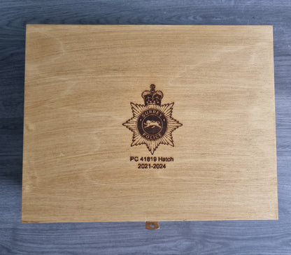 bespoke laser engraved lid