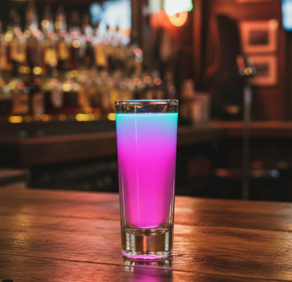 2 x Personalised 60ml Tall Shot Glasses - Custom Printed / Engraved Shot Glasses