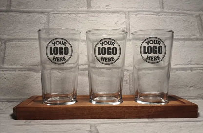 Personalised Engraved Ink Printed Branded Drinkware Glasses | Custom Printed Beer / Wine / Whiskey / Rum / Gin / Carafe / Coffee / Glass FirstGlassDesigns