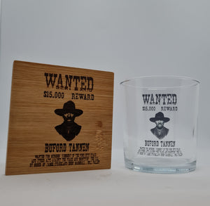 Back to the Future - Biff 'Mad Dog' Tannon Whiskey Glass First Glass Designs
