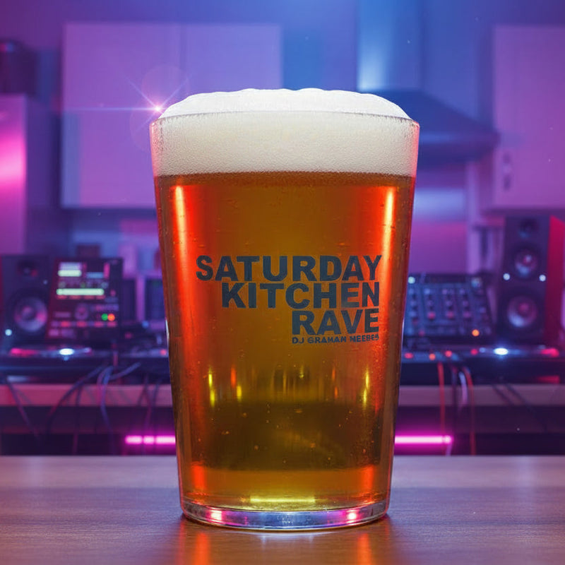 Graham Meeres - Saturday Kitchen Rave 'SKR'  Beer / Gin Glass First Glass Designs
