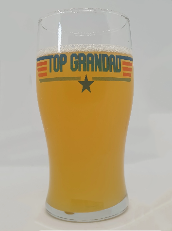 Top Gun Beer Glass - 'Top Grandad' - Perfect gift for your grandad
