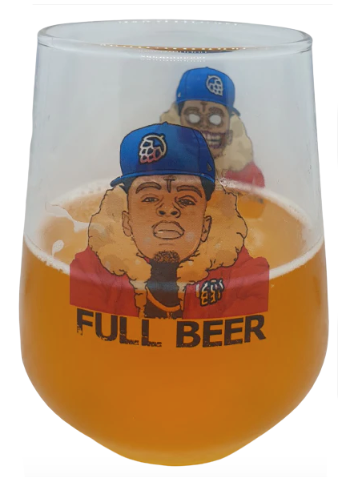 Hip-Hop Zombie Personalised Allegra Beer Glass
